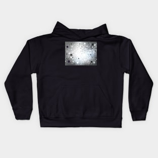 Silver Background with Stars Kids Hoodie